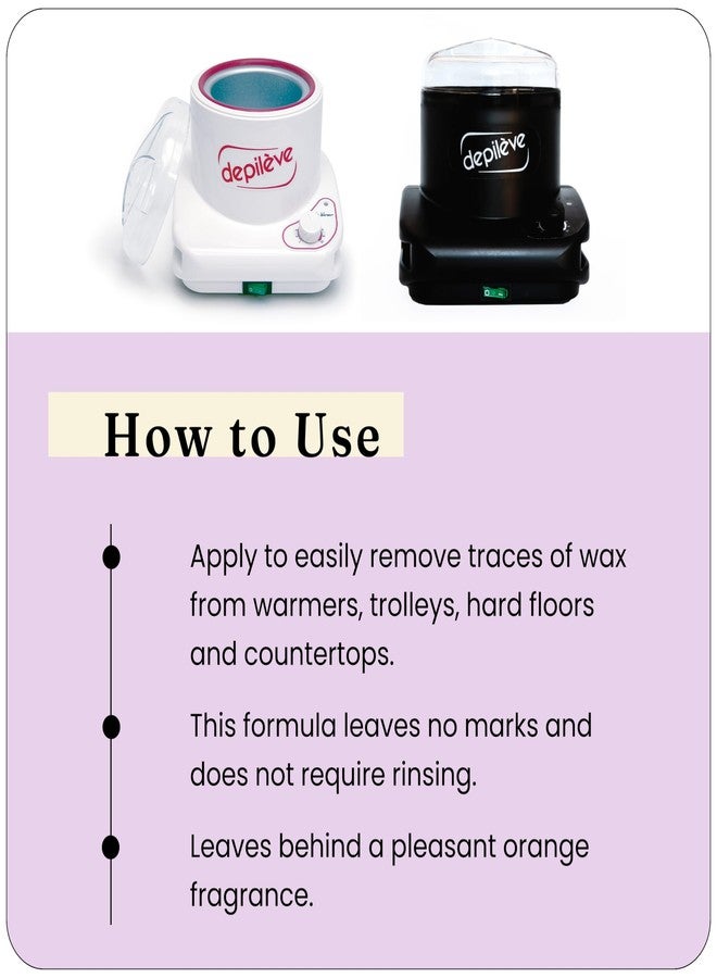 Depileve منظف شمع الليمون السهل من ديبيليف للأجهزة والسخانات، 35 أونصة - Image 5