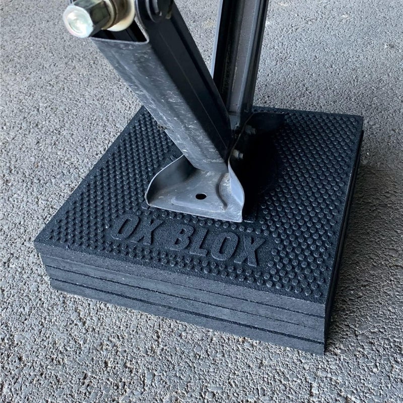 EKON 4-Pack RV Leveling Jack Stand Pads 12x12x0.75 - Slip-Resistant Stabilizing Pads for RVs, Campers, and Trailers - Image 3