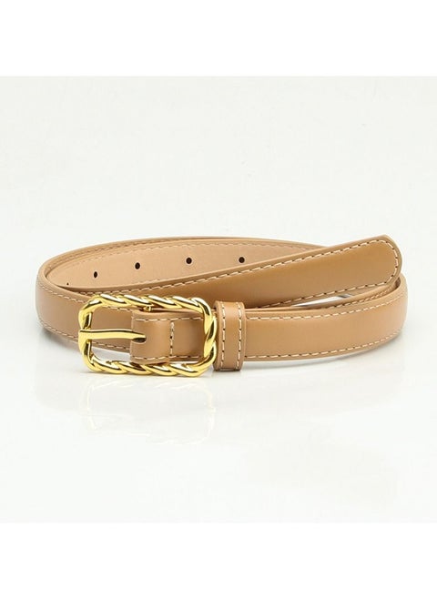 New Korean style women's PU metal buckle belt casual for all pants