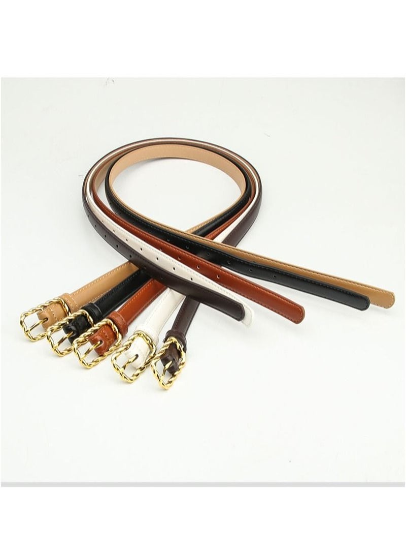 Generic - New Korean style women's PU metal buckle belt casual for all pants - Image 1