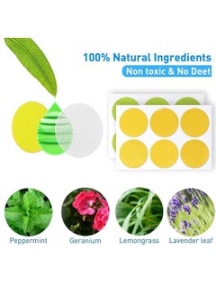 Y&D 120 Pack Mosquito Patches Stickers for Kids Adult - Nature Citronella, Lemongrass and Eucalyptus Up to 24 Hour of Protection  - Image 3