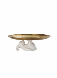 Excefore Ceramic Rabbit Plate,Bunny Cake Stand, Ceramic Dish Cupcake Stand Decorative Dinner Plates for Snacks and Cookies Bunny Cake Tray Sets Dish Gift (Iron Plate Rabbit)  - Image 1