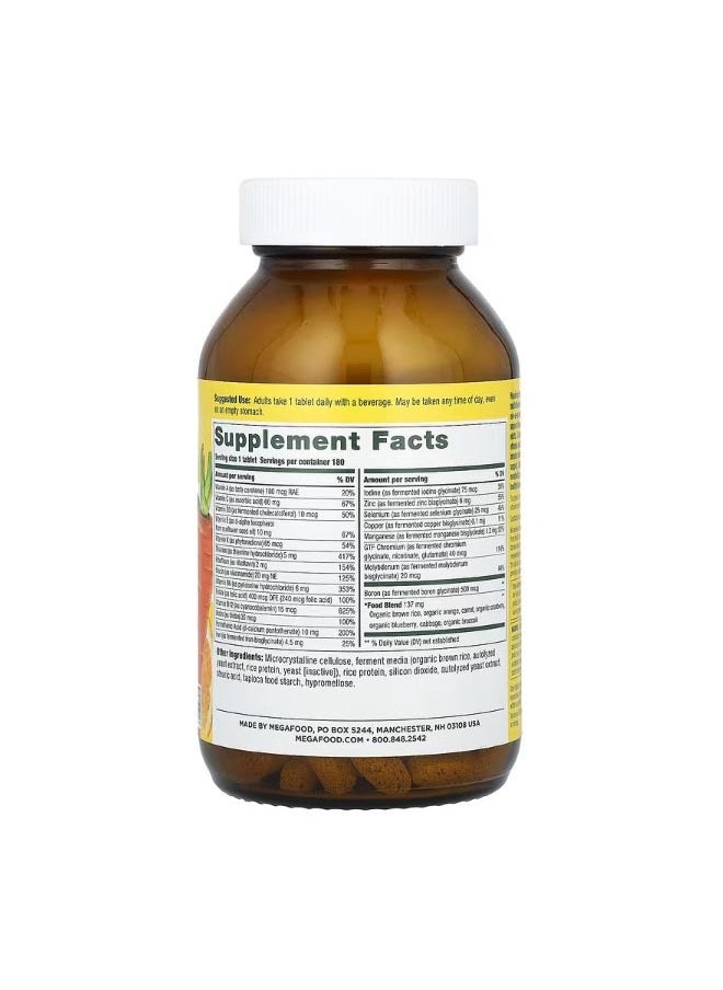 MegaFood One Daily Multivitamin 180 Tablets  - Image 2