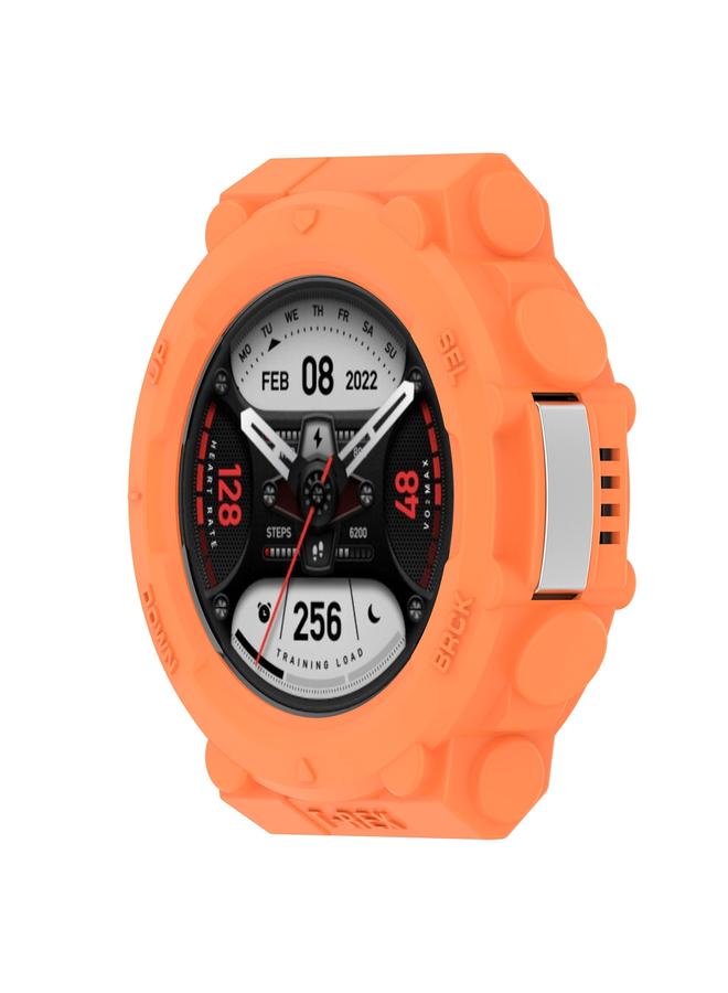 إيروريكس جراب ساعة Amazfit T-Tex 2 الواقي المقاوم للصدمات من مادة TPU (برتقالي) - Image 1