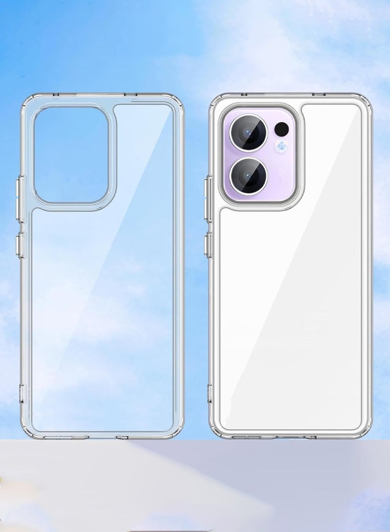 CHAPPELINE Oppo Reno13 F 4G/5G 2025 AIRBAG CASE Series Premium Transparent Airbag Shockproof Anti-Yellowing with Free Iron Plate Case Cover - Clear - Image 2