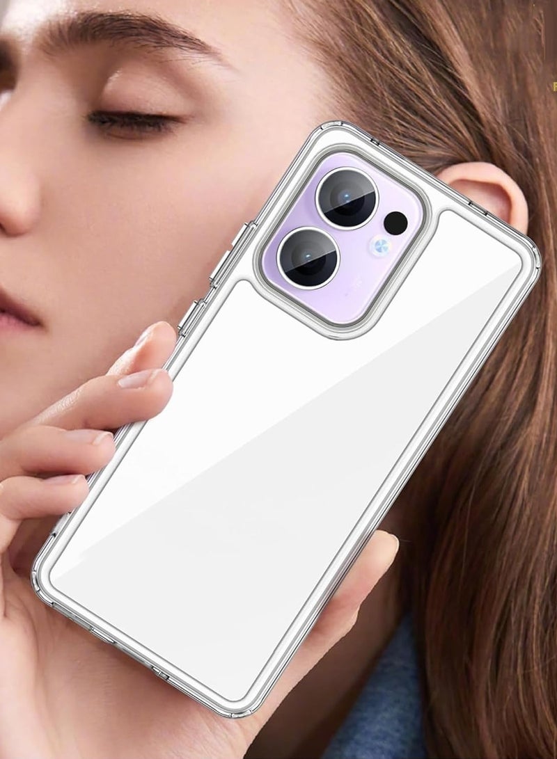 CHAPPELINE Oppo Reno13 F 4G/5G 2025 AIRBAG CASE Series Premium Transparent Airbag Shockproof Anti-Yellowing with Free Iron Plate Case Cover - Clear - Image 4