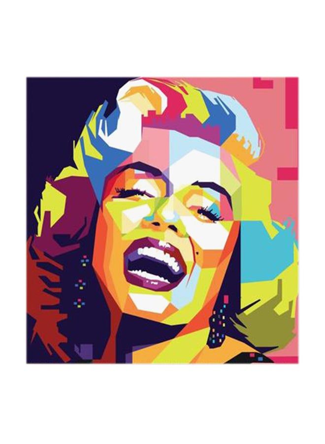 RYN Marilyn Monroe MDF Wall Art Multicolour 30x30centimeter - Image 1