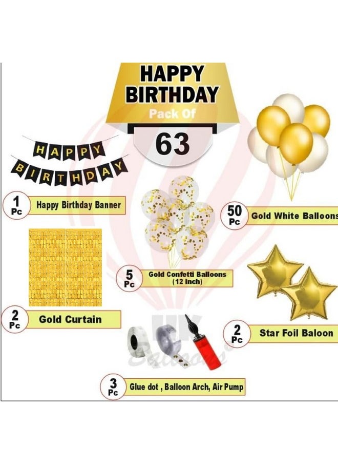 هونج كونج بالونز مجموعة زينة عيد الميلاد من HK Balloons مكونة من 63 قطعة، مجموعة لافتة عيد ميلاد سعيد، مجموعة قوس بالونات مع مضخة بالونات قصاصات ورقية وستائر مربعة، مجموعة زينة عيد الميلاد للأولاد والبنات والزوج بطابع ذهبي  - Image 2