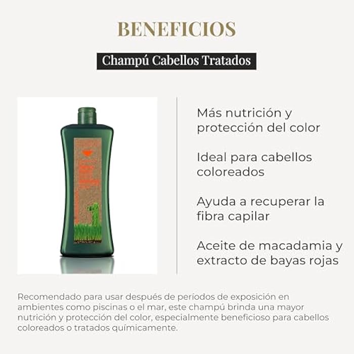 Salerm Biokera Natura Shampoo for Treated Hair, 1000 Milliliter - Image 3
