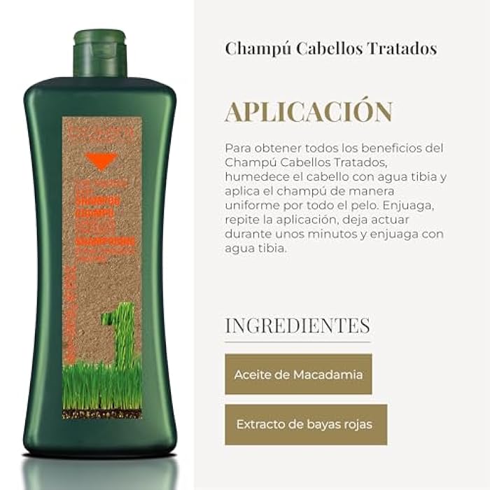 Salerm Biokera Natura Shampoo for Treated Hair, 1000 Milliliter - Image 4