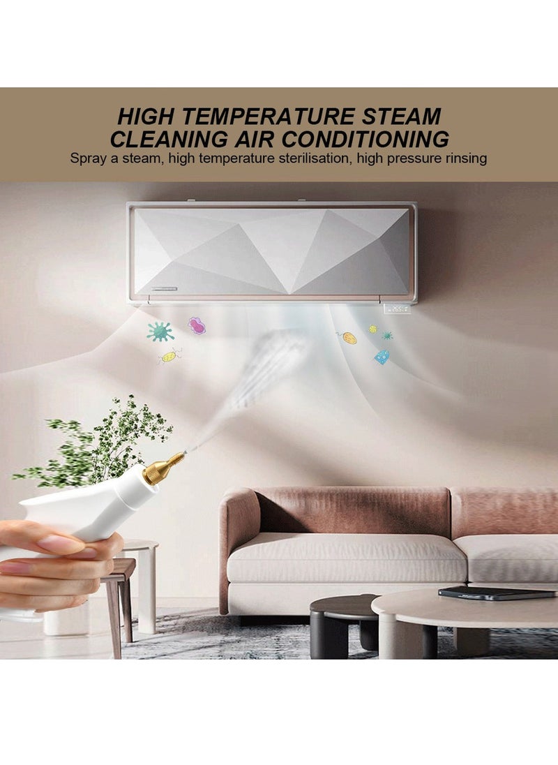 ET-LIFE - Steam Cleaner, 2500 W, 3 Bar Steam Pressure, 1.1L, 6 Steam Settings, High Temperature Kills 99.99% of Viruses & Bacteria TC-SC-001 White - Image 1