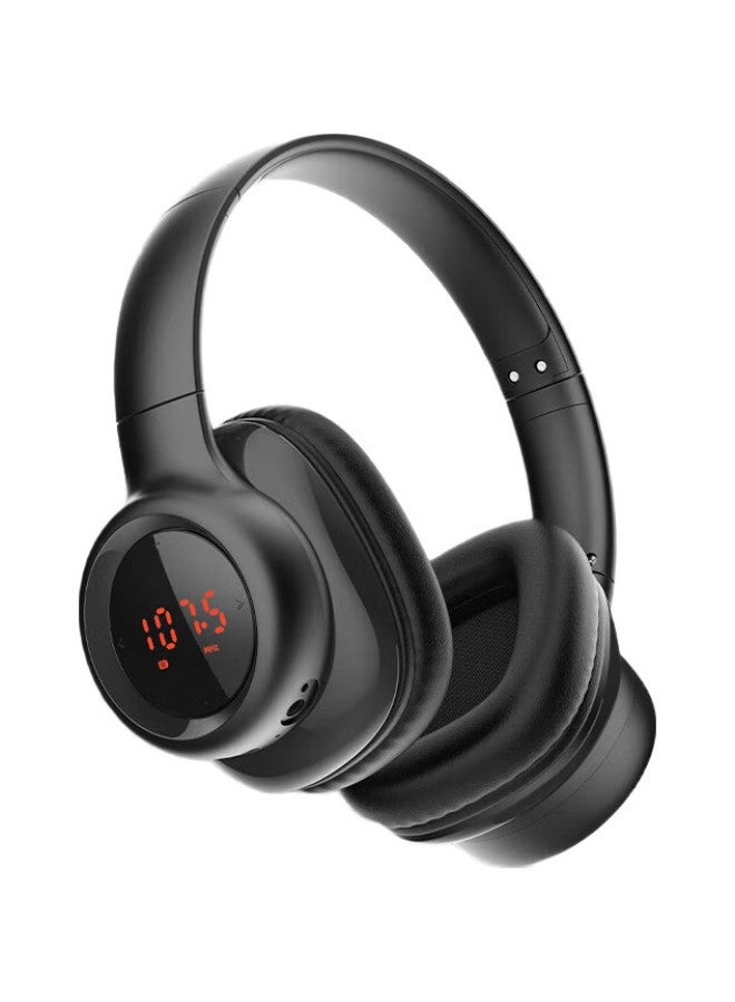 Deli Headset For Cet-4 And Cet-6, Wireless Frequency-Adjustable Earphones For Online Classes, Aux Input, For Students, Black, Lt550 - Image 1