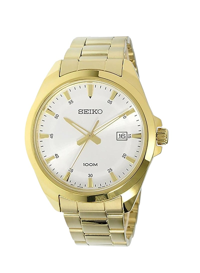 سيكو ساعة سيكو للرجال كوارتز بسوار ستانلس ستيل مطلي بالذهب – مقاس واحد - Image 1