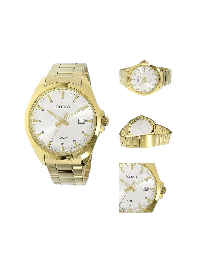 سيكو ساعة سيكو للرجال كوارتز بسوار ستانلس ستيل مطلي بالذهب – مقاس واحد - Image 2