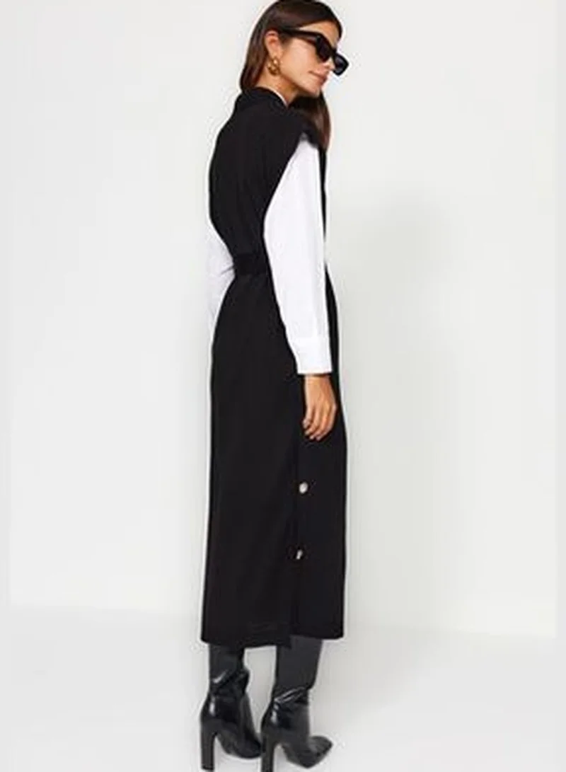 trendyol Black Plain Thessaloniki Knitwear TCTAW24UV00038