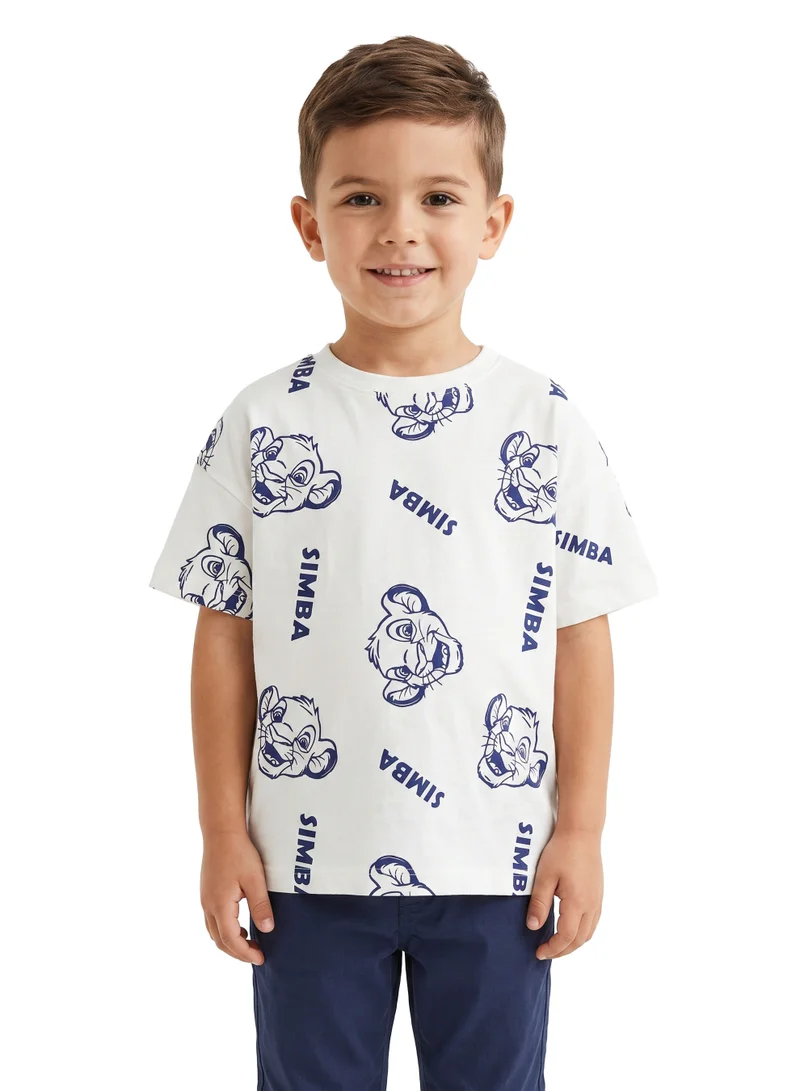 Disney Disney The Lion King Toddler Boys T-Shirt Pack of 2 | Simba Graphic Print Short Sleeve Tees | Soft Cotton Crew Neck Casual T-Shirts for Toddlers