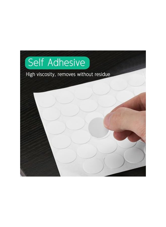 The Bros 108pcs Screw Hole Stickers White, 21mm Furniture Hole Covers Self Adhesive Ugly Screw Hole Sticker Screw Caps Cover for Wood Furniture, Cabinet, Wardrobe, Cupboard, Shelve Plate - Image 3