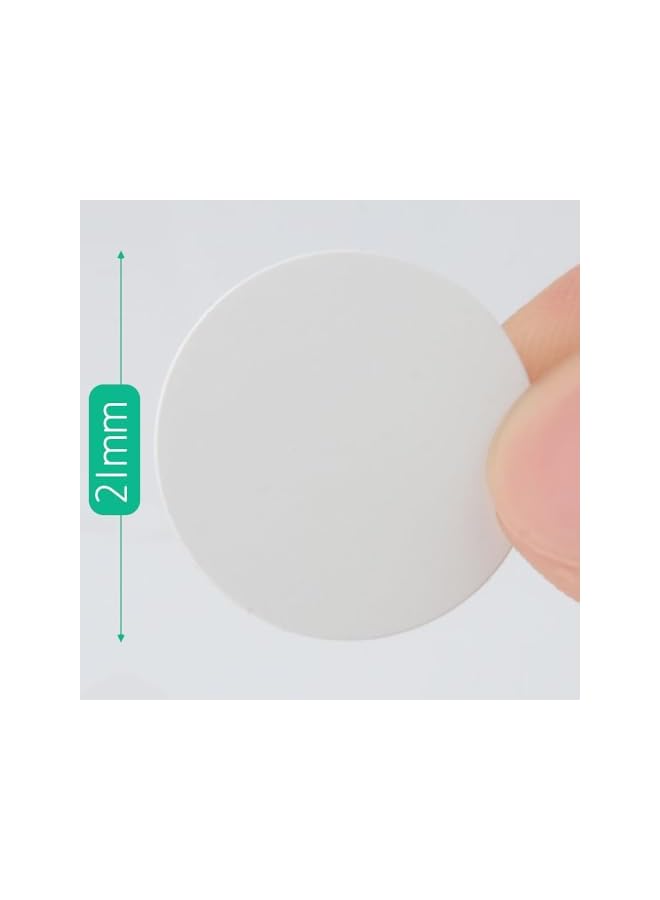 The Bros 108pcs Screw Hole Stickers White, 21mm Furniture Hole Covers Self Adhesive Ugly Screw Hole Sticker Screw Caps Cover for Wood Furniture, Cabinet, Wardrobe, Cupboard, Shelve Plate - Image 2