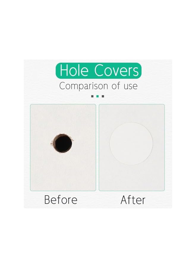 The Bros 108pcs Screw Hole Stickers White, 21mm Furniture Hole Covers Self Adhesive Ugly Screw Hole Sticker Screw Caps Cover for Wood Furniture, Cabinet, Wardrobe, Cupboard, Shelve Plate - Image 5