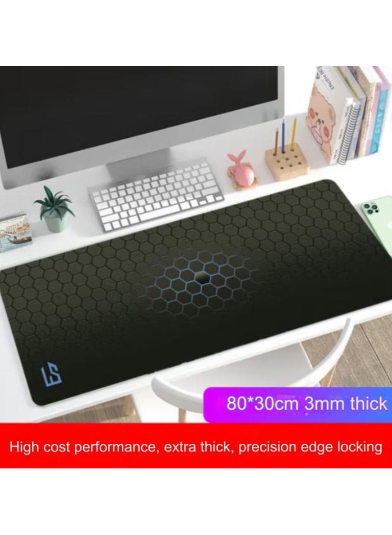Jingke Oversized 31.5 x 11.8 x 0.12 inch Gaming Mouse Pad, Thickened, Precision Lock Edge, Gift Box Barrier Black - Image 2