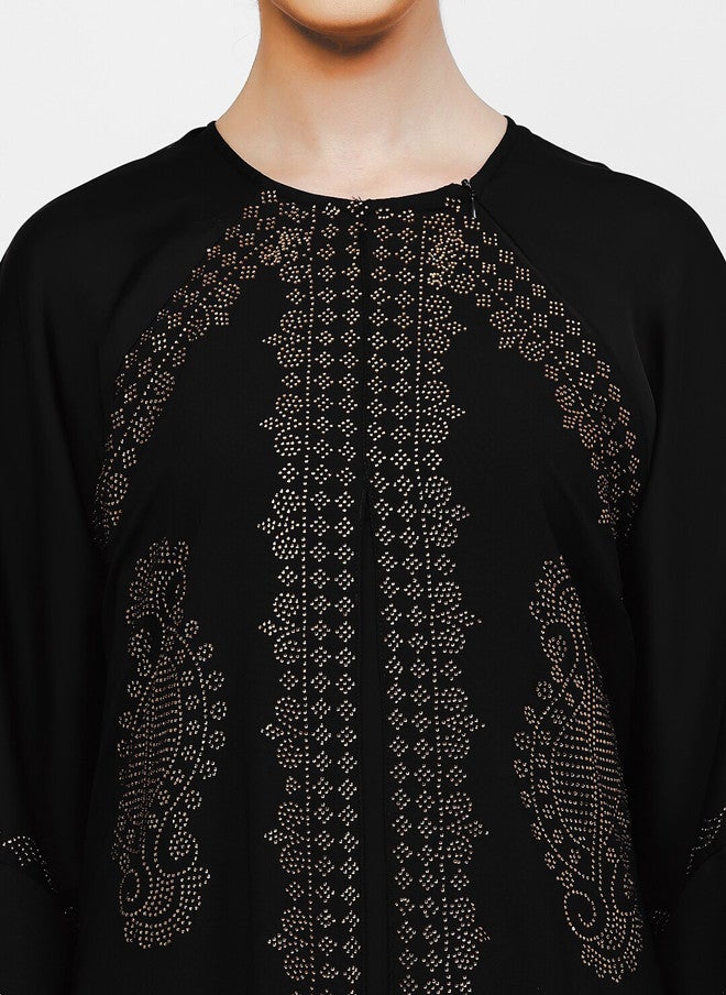 Arrabi Embellished Detail Burqa With Scarf - Image 2