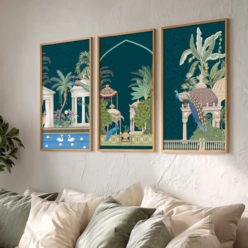 kotart - Painting for wall Decoration |Traditional Indian Art Pichwai Wall Décor Paintings | Traditional Indian Art Pichwai Wall Décor Paintings Set of 3 (10X19 INCH, C) - Image 5