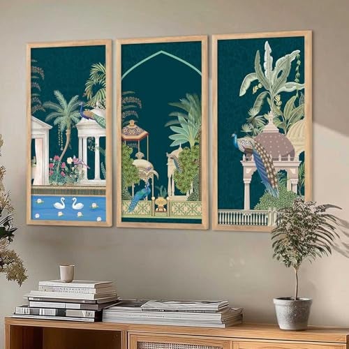 kotart - Painting for wall Decoration |Traditional Indian Art Pichwai Wall Décor Paintings | Traditional Indian Art Pichwai Wall Décor Paintings Set of 3 (10X19 INCH, C) - Image 4