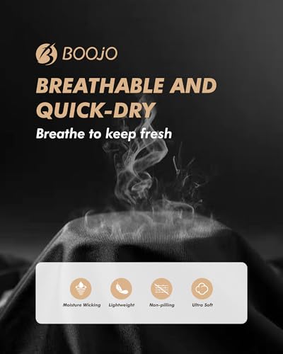 BOOJO 5 Pack Short Sleeve Compression Shirt Men - Workout Quick Dry Base Layer Shirts Moisture Wicking Top for Gym Athletic - Image 3