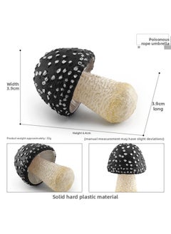 Simulation Fungus Mushroom Model Lentinus Edodes Long Skirt Bamboo Mushroom Poisonous Rope Umbrella Real Agaricus Mushroom Matsutake Amanita Mushroom Ornaments-Color:T15515 Poisonous Rope Umbrella 32g