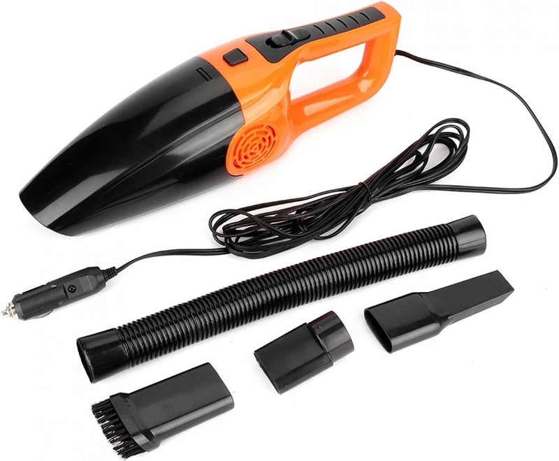 Yctze 12V 3600pa Portable Handheld Car Vacuum Cleaner - Wet Dry Dual-use Dust Catcher (Orange) - Image 1
