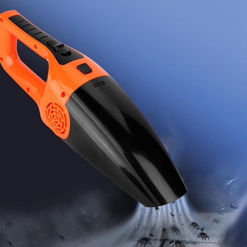 Yctze 12V 3600pa Portable Handheld Car Vacuum Cleaner - Wet Dry Dual-use Dust Catcher (Orange) - Image 4