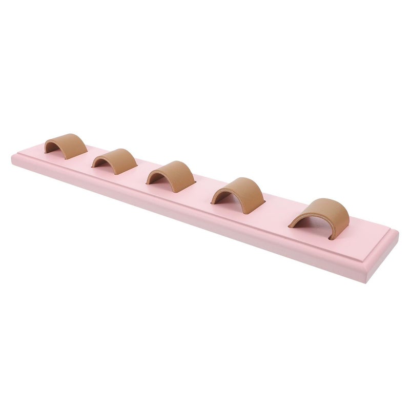 SUPVOX Wooden Wall Mounted Sunglasses Rack with Compartments Entryway Storage - Image 2