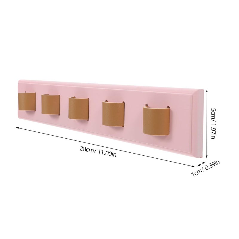 SUPVOX Wooden Wall Mounted Sunglasses Rack with Compartments Entryway Storage - Image 3