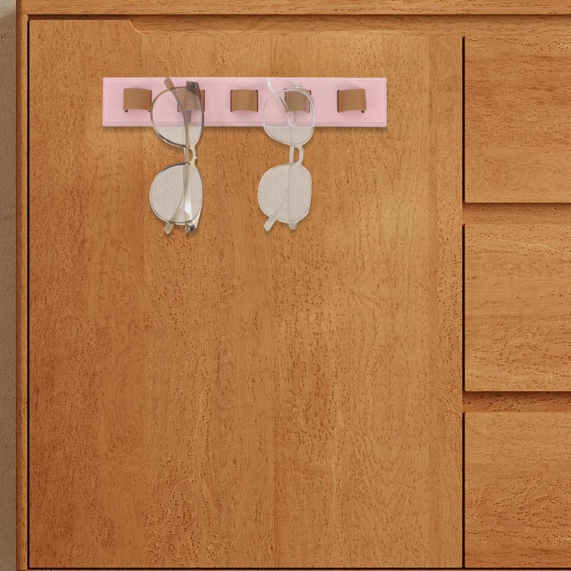 SUPVOX Wooden Wall Mounted Sunglasses Rack with Compartments Entryway Storage - Image 5
