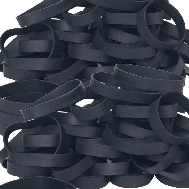 Foshine Tactical Rubber Bands Size #84,Elastic Band Black 50Pcs Heavy Duty Wide For Office Home Supplies (3-1/2" x 1/2'') - Image 4