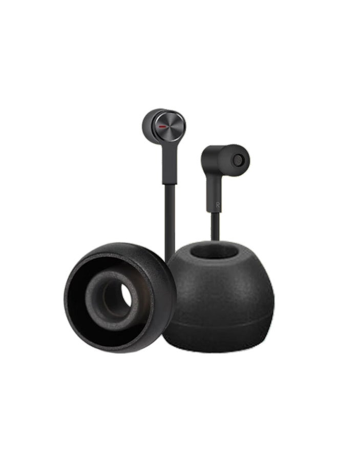 Masentek Bluetooth Earphone Ear Tips And Earbuds, Compatible With Huawei Freelace Bluetooth Earphones Pro, Huawei Soft Silicone Replacement Accessories, Anti-slip For Sports, Black, Medium - Image 1