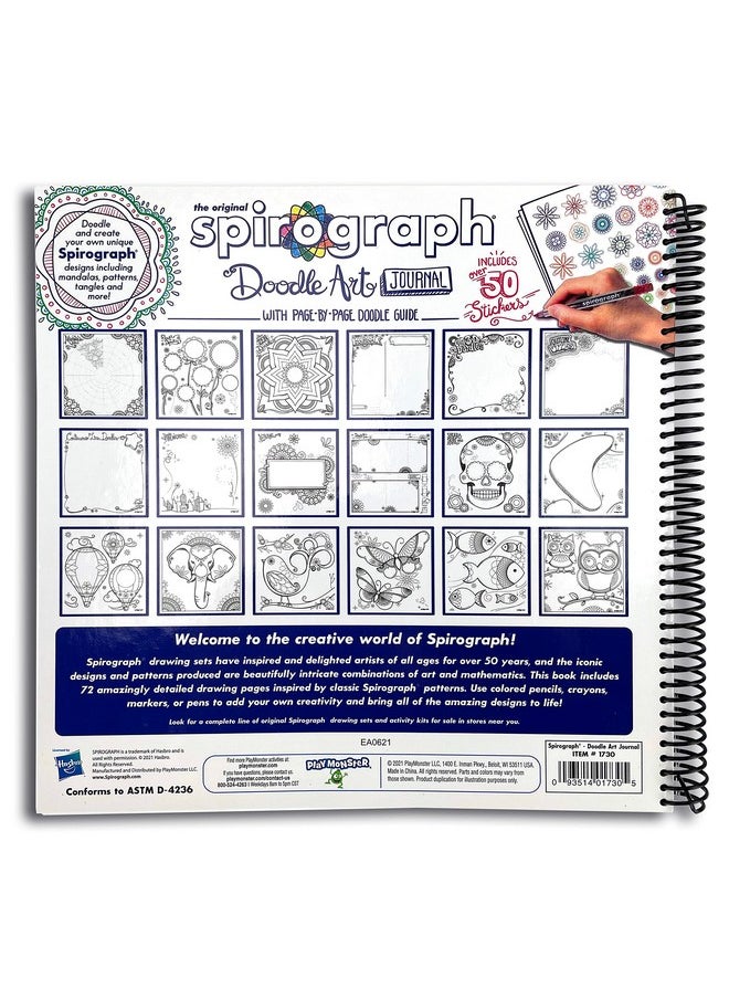 Spirograph Spirograph - Doodle Art Journal - Activity Drawing Kit - with Guided Drawing Templates for Kids 8+  - Image 3