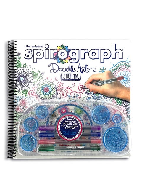 Spirograph - Doodle Art Journal - Activity Drawing Kit - with Guided Drawing Templates for Kids 8+