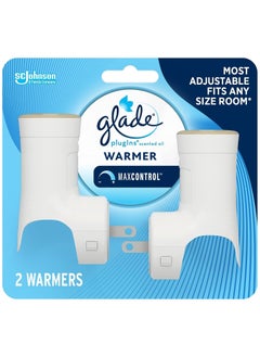 Glade PlugIns Air Freshener Warmer, Scented and Essential Oils for Home and Bathroom, 2 Warmers  - Image 1