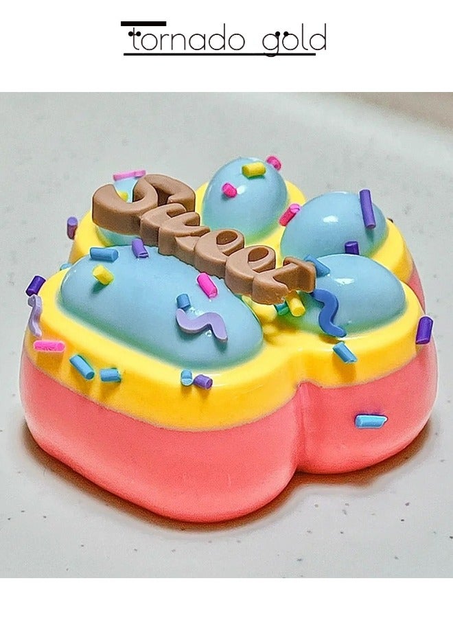 تورنيدو جولد لعبة إسفنجية لعبة ظريفة ثلاثية الألوان قطة قرصة عصا العصارة لعبة غريبة ألعاب إحساسية - Image 2