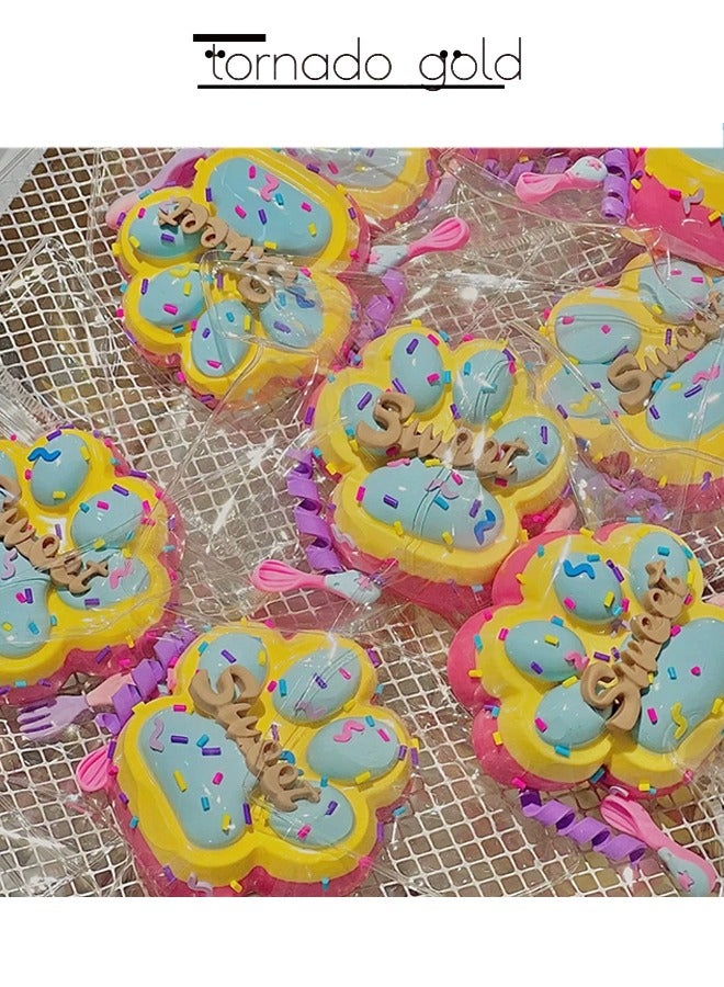 تورنيدو جولد لعبة إسفنجية لعبة ظريفة ثلاثية الألوان قطة قرصة عصا العصارة لعبة غريبة ألعاب إحساسية - Image 3