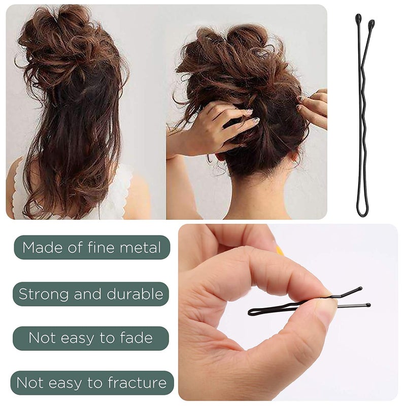 AIEX 50Pcs Hair Pins Kit Hair Clips Secure Hold Bobby Pins Hair Clips for Women Girls and Hairdressing Salon (Black) - Image 5