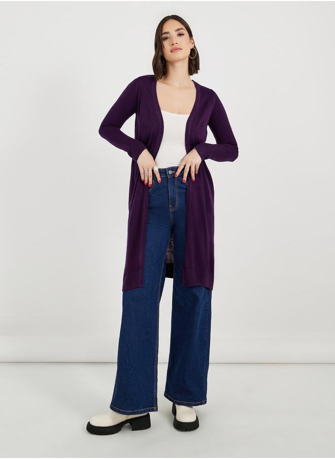 Styli - Regular Fit Longline Front Open Cardigan - Image 1