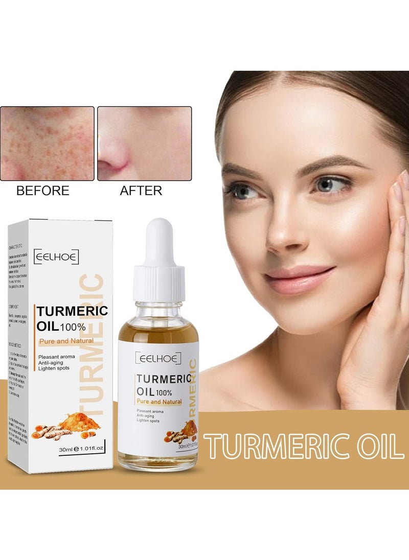 EELHOE - Turmeric Freckle Whitening Face Serum Remove Melasma Pigment Anti Aging Fade Dark Spots Fine Lines Repair Beauty Skin Care - Image 1