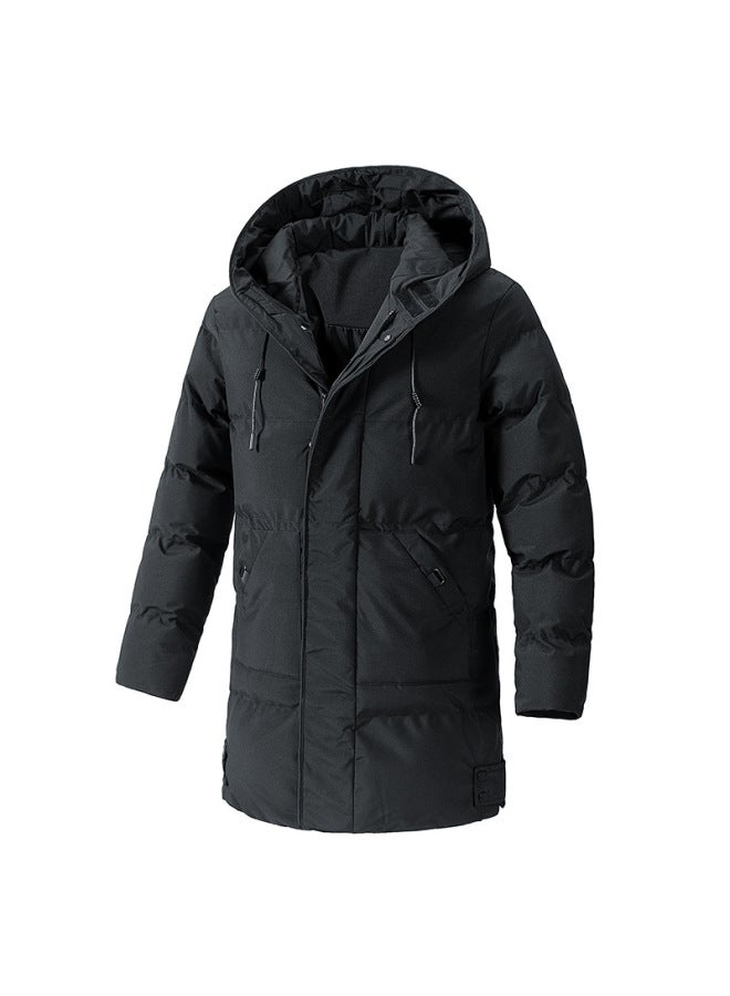 Large Size Cotton Coat – Thickened Mid-length Cotton Jacket – Korean Fashion Over-the-knee Padded Jacket