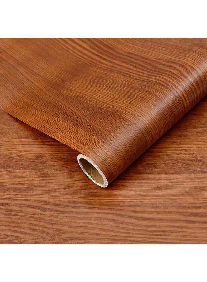 Anna 40cm x 10m Waterproof, Moisture-Proof, Oil-Proof Faux Wood Grain Self-Adhesive Wallpaper for Home Renovation - Image 1