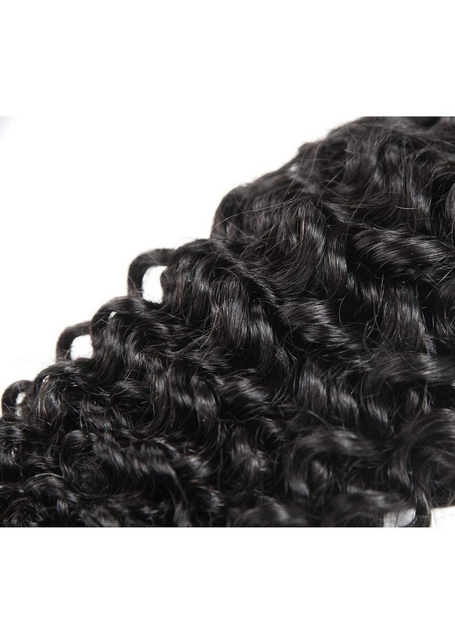 Peiyulex Brazilian Curly Bundles Human Hair Brazilian Kinky Curly Weave 4 Bundles Human Hair 100% Unprocessed Brazilian Virgin Human Hair Natural Color (Curly Bundles, 4X8 Inch) - Image 3