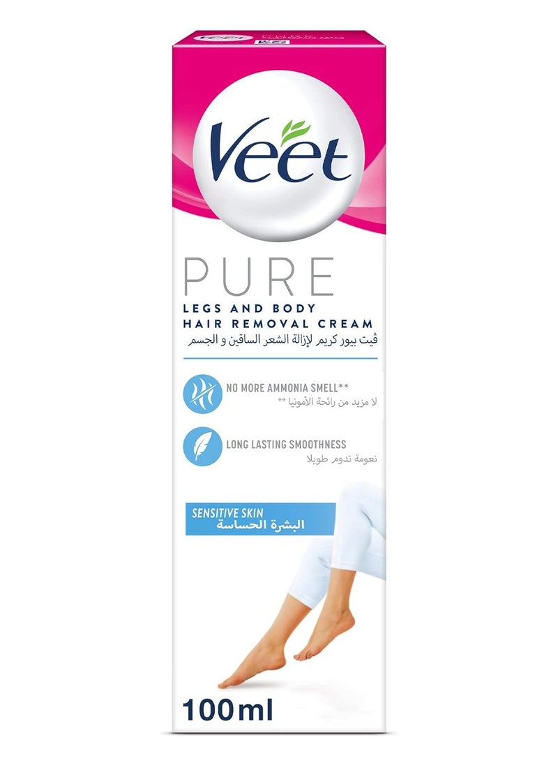 Veet - Legs and body hair removal cream for sensitive skin - Image 1