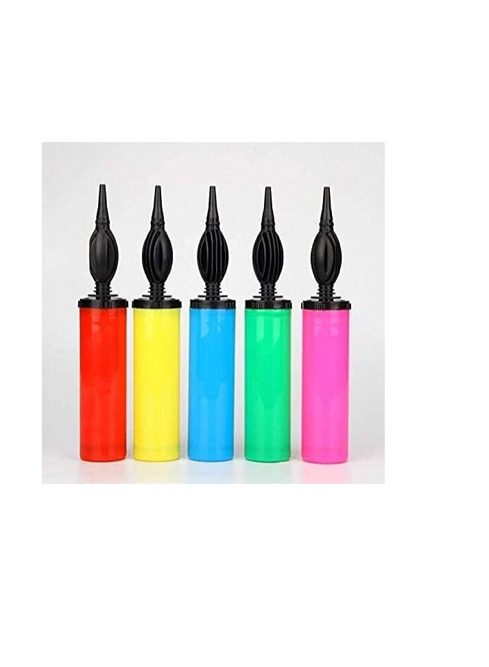 Air Balloon Manual Hand Pump for Latex Foil, Helium Air Animal Rubber Baloon/Airpump/Balloons Pumper (Color: Multicolor) - Image 3