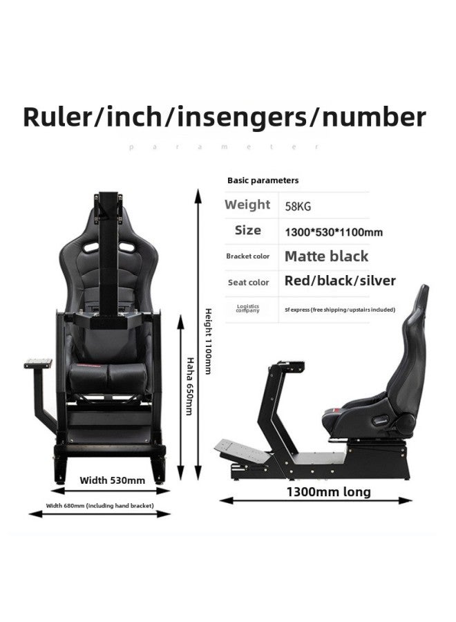 8PNS GT-M Racing Simulator Bracket Seat Cockpit Full Set MOZA Figure Master Speedster Direct Drive F1 Model-Product Color:Keyboard And Mouse Bracket  - Image 4